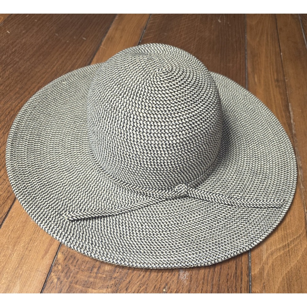 Sunday Afternoons Women's‎ Wide Brim Neutral Brown Black Packable Hat Medium